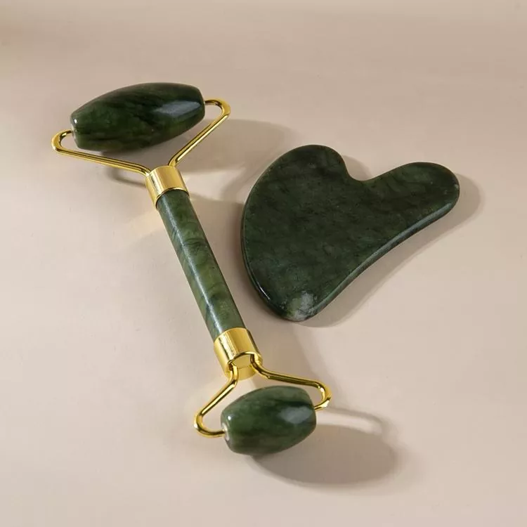 Custom Jade Roller ແລະ Gua Sha Set