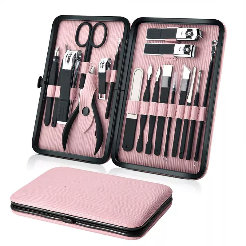 ສະແຕນເລດເລັບ Clippers MakePers ການເດີນທາງ Manicure Set